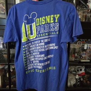 DisneyParks 10 Disney Parks Essentials To Do List Adult Tshirt Medium